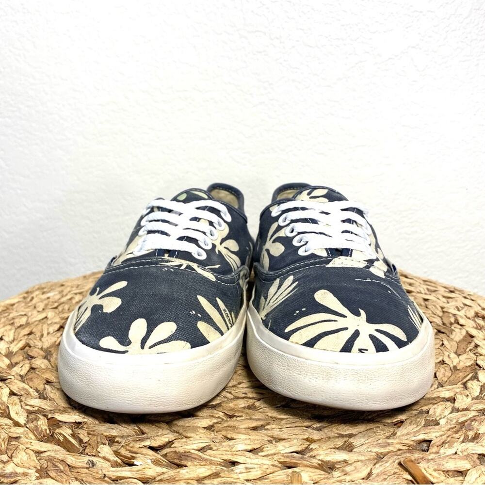 Vans Canvas Palm Leaf Blue Leaf View 2